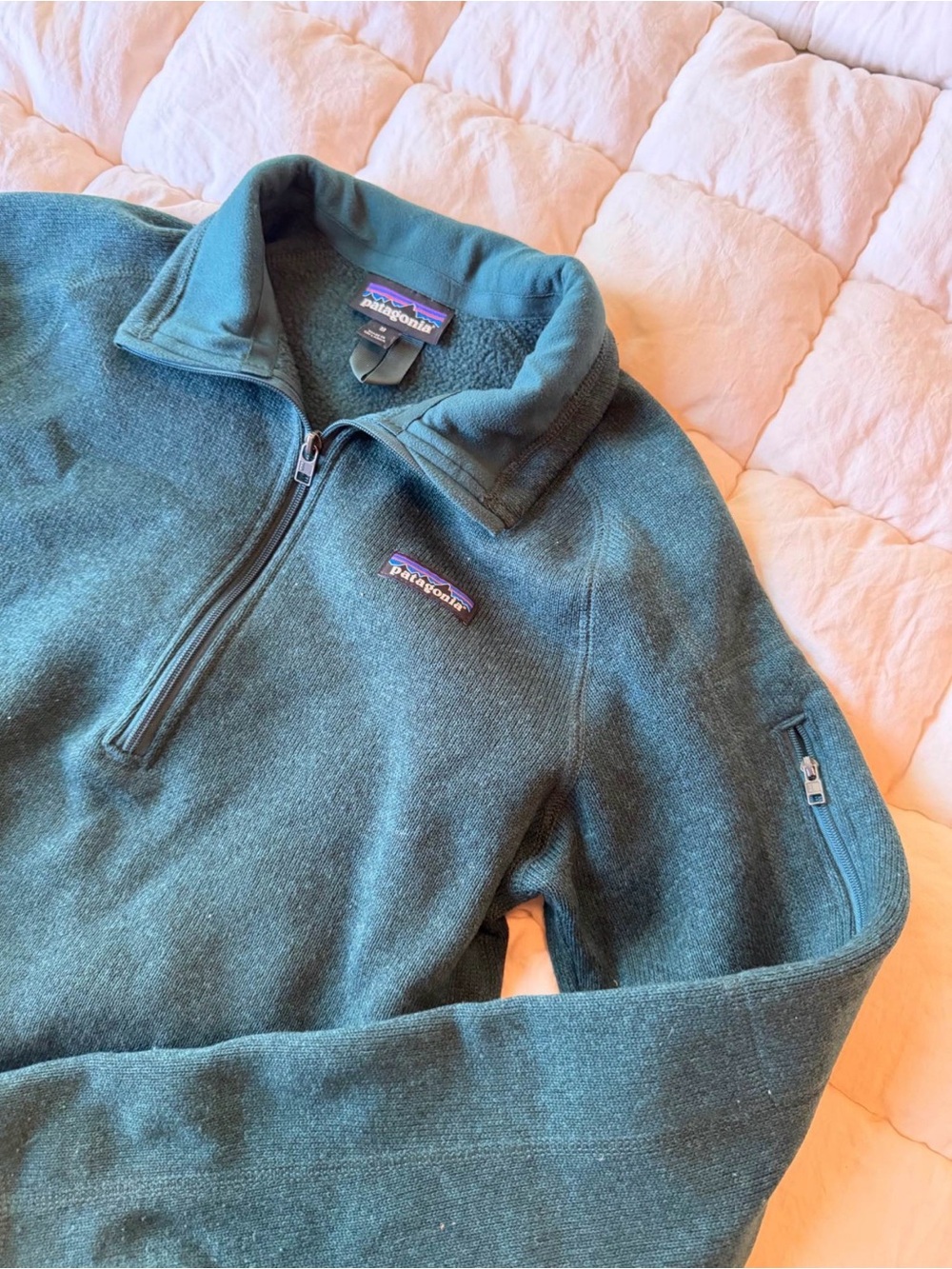 patagonia Womens’s Medium- Forest Green - better sweater 1/4 zip fleece pullover